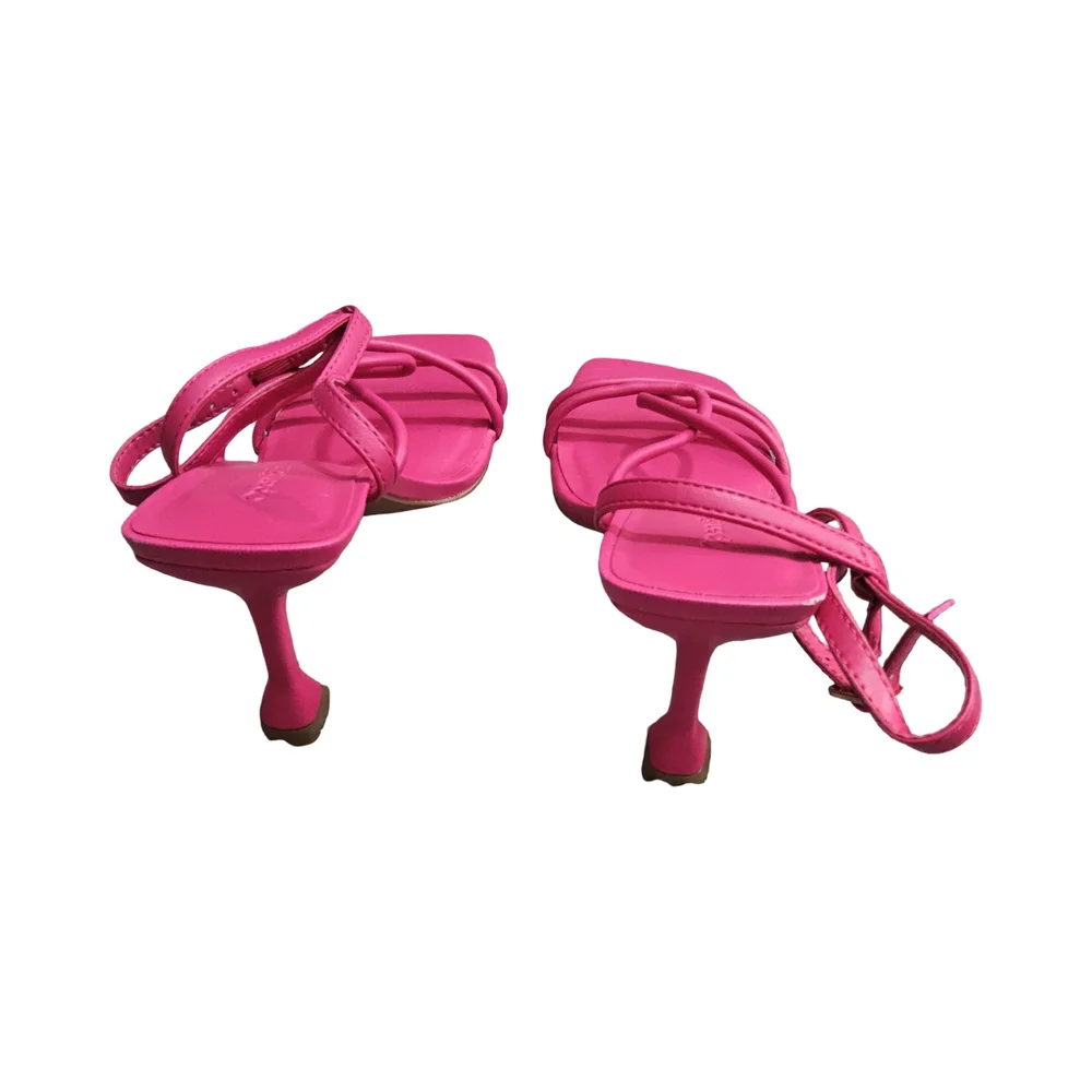 Open Edit Elegant Pink Strappy Heels size 7.5 - Picture 5 of 9